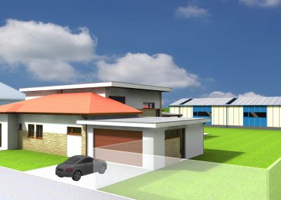 Sidlo firmy a halový sklad, Śamorín, 2008